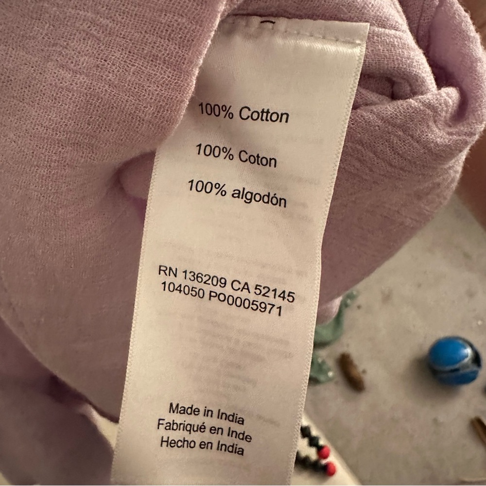 HATCH The Lenora Romper in Lilac Cotton Gauze - Size 1 - Picture 4 of 5